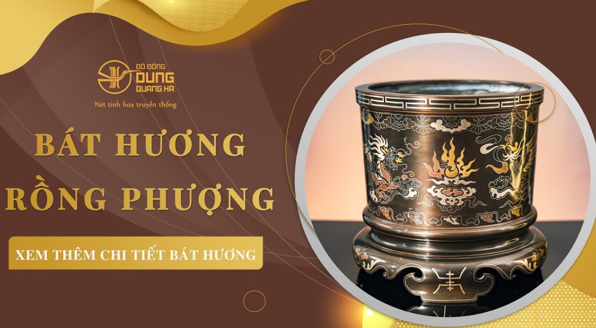 Thiết kế và Họa Tiết Bát Hương Rồng Phượng Ngũ Sắc